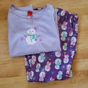 Kids Purple Fleece Pajamas